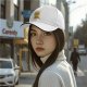 Black baseball cap with cute beer mug graphic and free chugs text