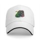 Black Baseball Cap with T-Rex Playing Asteroids Arcade Game Over Print