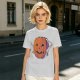 Olive Halloween T-Shirt with Skeleton Arm Jack-o'-Lantern Graphic