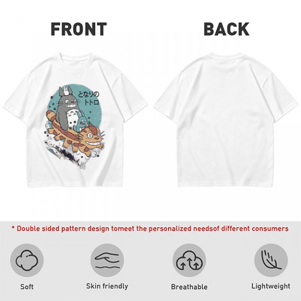 My Neighbor Totoro Characters Catbus Graphic T-Shirt