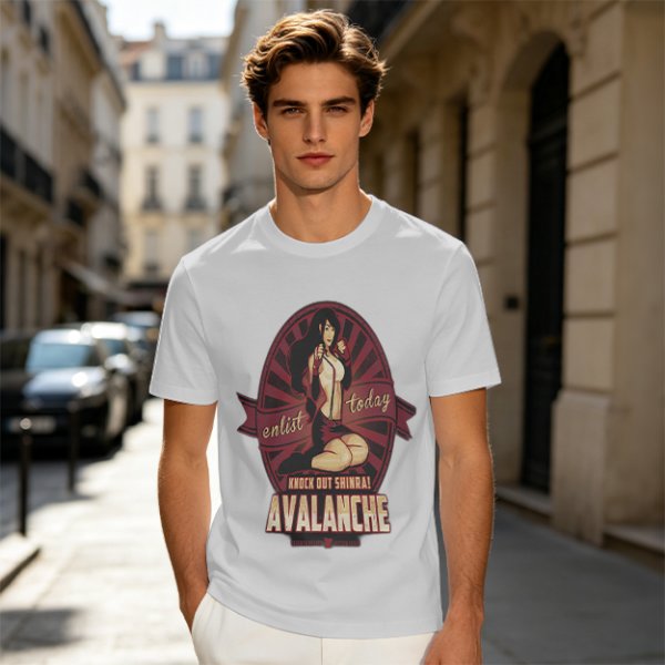 Avalanche Enlist Today Knock Out Shinra Graphic T-Shirt