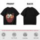 Olive green t-shirt with a panda relaxing in a steaming ramen bowl print