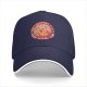 Black baseball cap with 'Support Your Local Lion' cat graphic