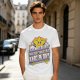 Olive graphic t-shirt with 'Someday We'll All Be Dead!' star and rainbow print