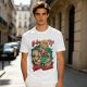 Olive T-shirt with He-Man and Battle Cat Graphic Print