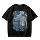 Olive T-Shirt Featuring Princess Mononoke Wolf Artwork