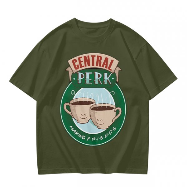 Central Perk Making Friends Coffee Cup Graphic T-Shirt