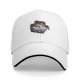 Black baseball cap with vintage pig pilot and aircraft graphic