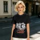 Olive T-Shirt With Cartoon Characters And 'CLUB' Graphic Print