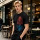 Schrödinger Things Cat Graphic Olive T-Shirt