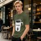 Olive Green T-Shirt With Coffee Mug Graphic Print