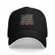 Black Baseball Cap With Christmas Calories Don't Count Festive Print