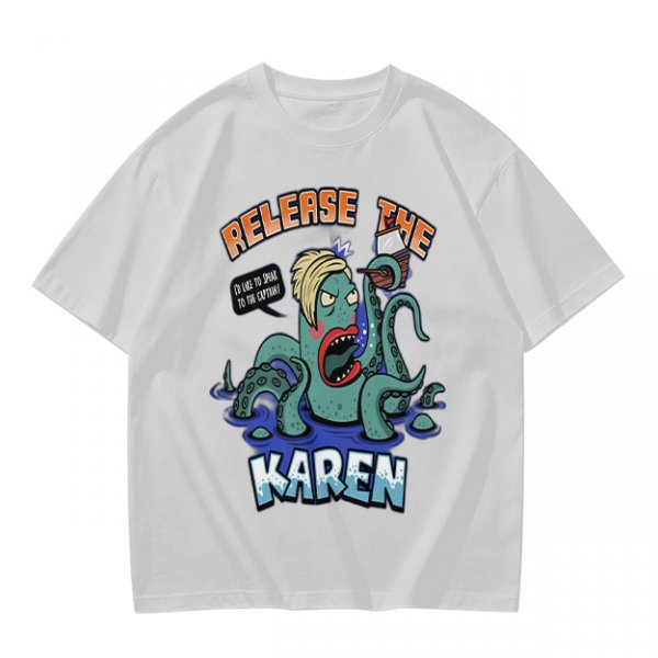 Release The Karen Octopus Graphic T-Shirt