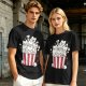 Olive T-Shirt With Cute Kitten Popcorn Bucket Graphic