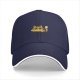 Black Baseball Cap With Cute Peeking Cat Graphic