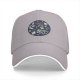 Black Baseball Cap With Dinosaur Fossil Archaeological Print