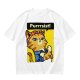 Olive green t-shirt with a cat in a Rosie the Riveter pose and 'Purrrsist!' text