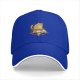 Black Baseball Cap With Cute Cat On Pizza Slice Graphic