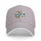 Black Baseball Cap with Howl’s Moving Castle Dancing Characters Print