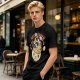 Neko Ramen Cat Bowl Graphic T-Shirt Design