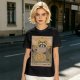 Raccoon Wheel of Fortune Tarot Pizza T-Shirt