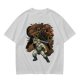 Olive T-shirt with He-Man and Battle Cat Graphic