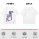Olive T-Shirt With Cute Chibi Totoro Holding Leaf Print