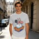 Olive T-Shirt With Sad Sushi Character Saying Thanks Chef Print