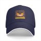 Black baseball cap with magical cat bus themed graphic