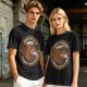 Olive t-shirt with bear captain fishing pun graphic