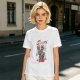 Olive skeleton graphic t-shirt with 'Cheers to my crappy future' print