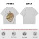 Olive Green T-Shirt With Illustrated Noodle Bowl Print
