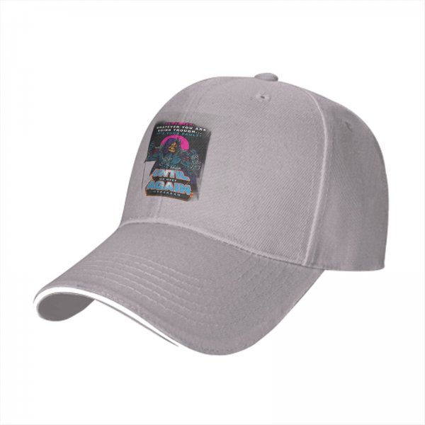 Black baseball cap with Skeletor 'Until We Meet Again' graphic