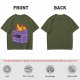Olive T-Shirt With Burning Dumpster 'My Future' Graphic