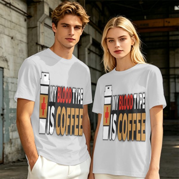 My Blood Type Is Coffee Graphic Tee