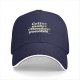 Black baseball cap with 'Coffee makes Mondays possible' print
