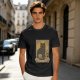 Olive T-Shirt With Black Cat Tarot Card Art That Says You Are Full Of Magic