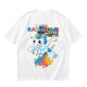 Olive t-shirt with playful unicorn rainbow poop and glitter fart graphic