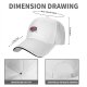 Black baseball cap with pink brain and blue ring graphic