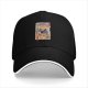 Black Baseball Cap With Japanese Style Sushi Chef Cat Print
