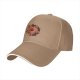 Black Baseball Cap with Pizza Pentagram Graphic