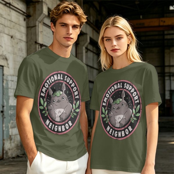 Emotional Support Neighbor Totoro Graphic T-Shirt