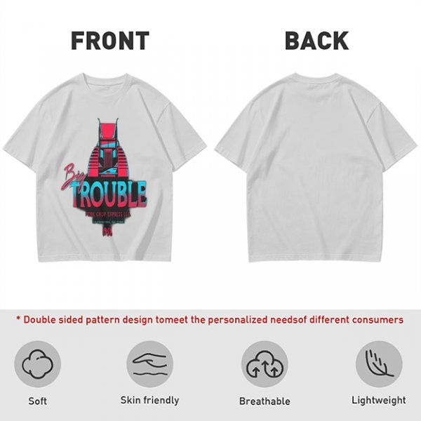 Big Trouble Pork Chop Express 1988 Graphic T-Shirt Design