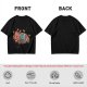 Olive T-shirt with Chibi Wounded Fantasy Creature Graphic