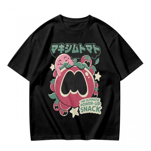 Kirby Maxim Tomato Power-Up Snack Graphic T-Shirt