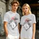 Olive T-shirt with Totoro and Friends Watercolor Print