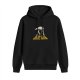 Black hoodie with AT-AT walker and mental health themed text