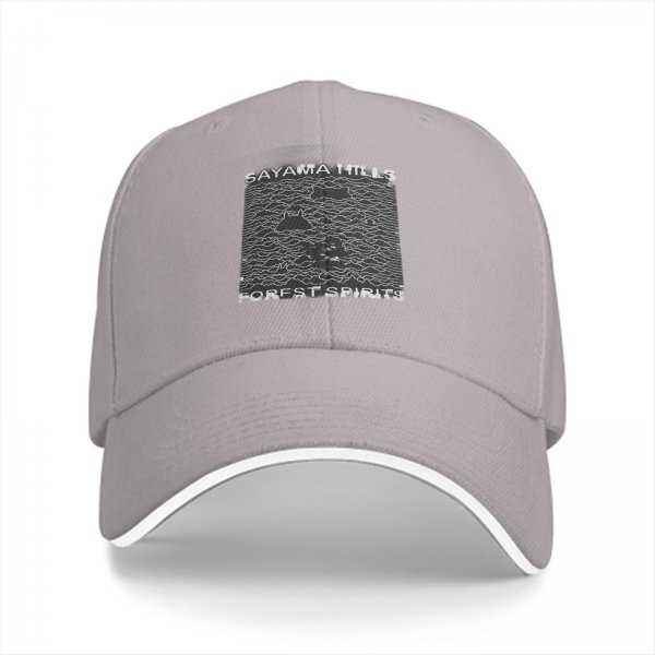 Black baseball cap with Sayama Hills Forest Spirits graphic print