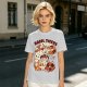 Olive Green T-Shirt With Cute Bagel Tigers Graphic Print