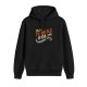 Black hoodie with retro 'That's a Terrible Idea!' graphic print